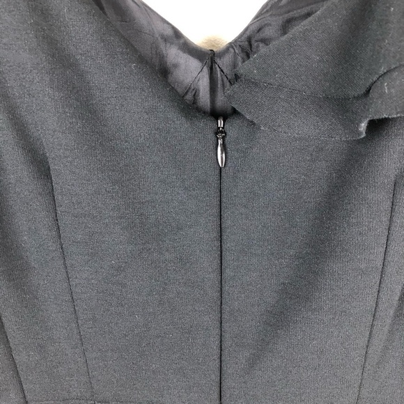 Nanette Lepore- Black some ruffled shoulder dress - Picture 10 of 15